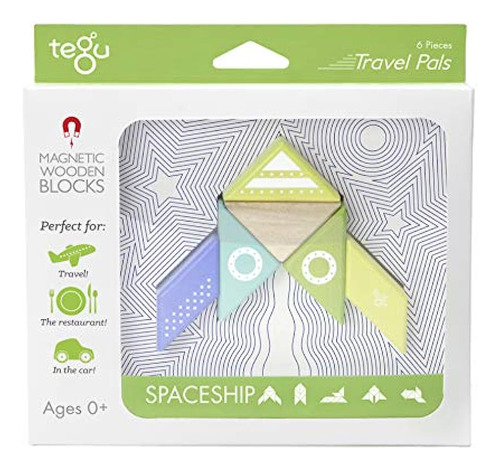 Tegu Travel Pal Spaceship 6 Piezas