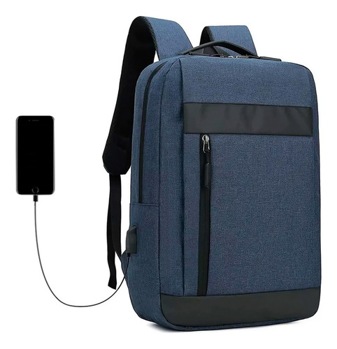 Mochila Porta Notebook Laptop C/puerto Usb Impermeable Atrix