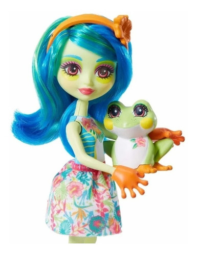 Boneca Enchantimals Bichinho Tamika Tree Frog Sapo Burst