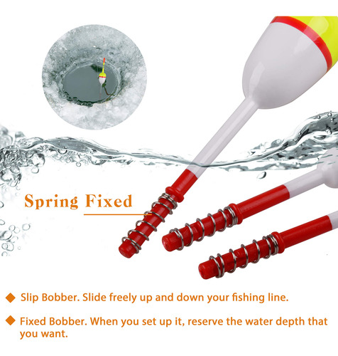 Orootl Flotadores De Pesca Y Bobbers 10 Piezas De Madera D