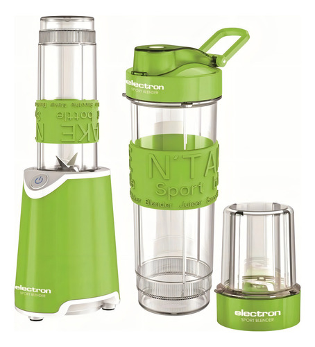 Liquidificador portátil verde Electron Sport BA-1600 570 mL com copo tritan de 220V