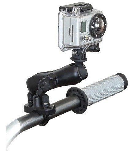 Imagen 4 de 10 de Soporte Ram Mount P/ Gopro Hero Video Camara Moto Bicicleta