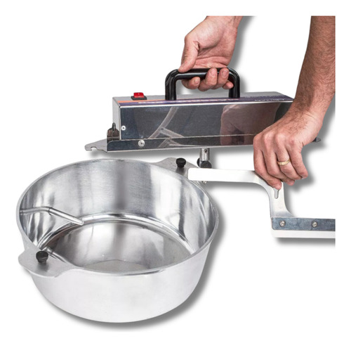 Máquina De Salgados Pop Inox + Masseira 5kg + Duplo Recheio 220v
