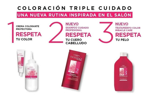 Imagen 4 de 7 de Excellence Creme Loreal Coloración En Crema Tintura Kit