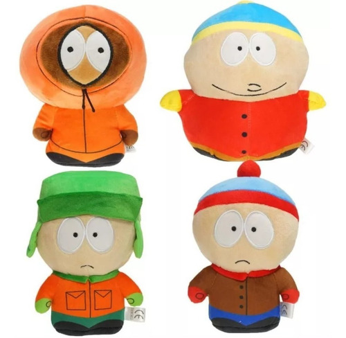 Set 4 Peluches Kenny Cartman Kyle Stan South Park Felpa