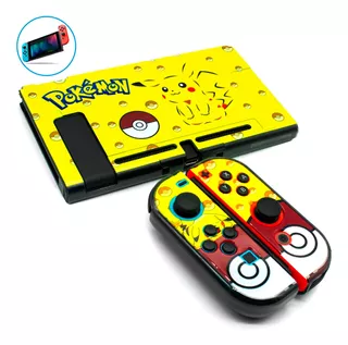 Case Protector Para Nintendo Switch Slim Pokebola Pikachu