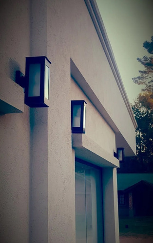 Imagen 5 de 7 de Farol Exterior Moderno Aplique Pared Hierro Iluminacion Led