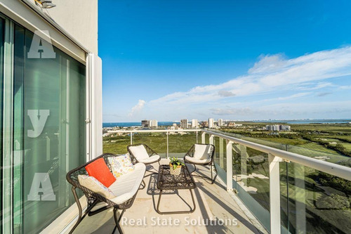 Imagen 6 de 30 de Departamento Penthouse, Venta/renta, Amueblado 5 Recámaras, Doble Altura, Sala Tv, Puerto Cancún