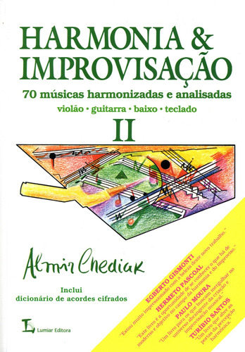 Harmonia e improvisação - Volume II, de Chediak, Almir. Editora Irmãos Vitale Editores Ltda, capa mole em português, 2009