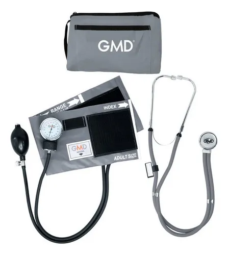 comprar Kit Tensiometro Manual + Fonendoscopio Rappaport + Estuche Color Gris