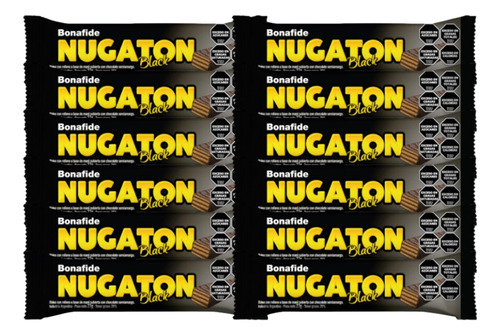 Nugaton Oblea Chocolate Leche/blanco/black Bonafide X12 27gr