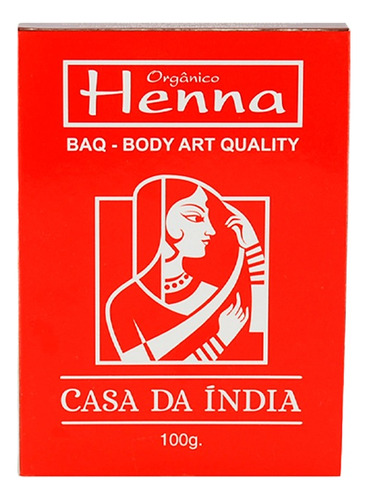 Henna Indiana 100% Natural Casa Da Índia Para Cabelo Premium