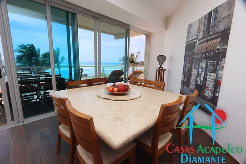 Imagen 8 de 30 de Cad Ocean Front 201. Depa De Playa Con Terraza Y Vista Al Mar