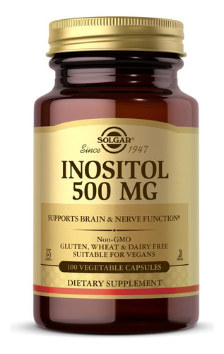 Inositol 500 Mg Soporte Funcion Celular Y Cerebral 100 Cap