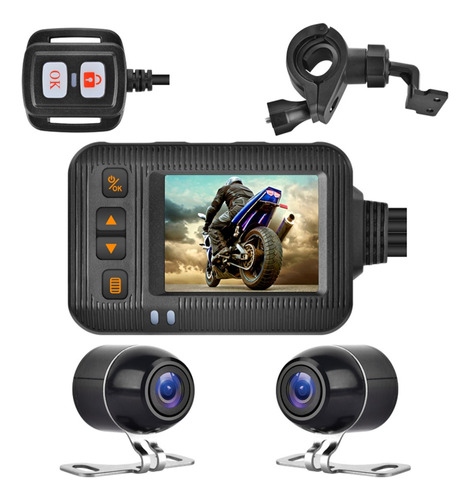 Cámara De Moto Impermeable De 1080p Dvr Motorcycle Dashcam 3