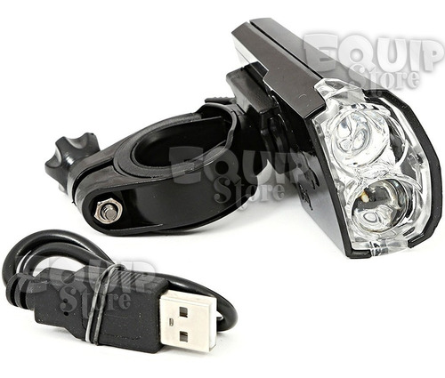 Luz Bici Led Potente Delantera Linterna Recargable Carga Usb
