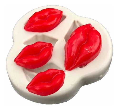 Molde Labios Beso Maquillaje Fondant Chocolate Porcelana