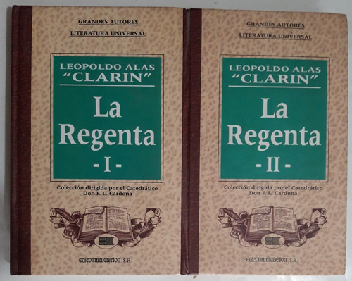 Leopoldo Alas La Regenta Clarin 2 Tomos Tapa Dura 