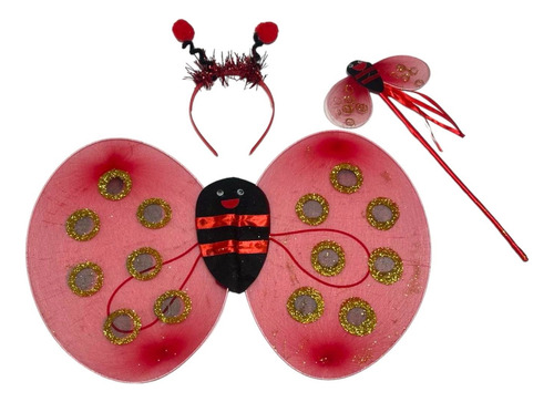 Set Accesorios Catarina Alas Varita Diadema Primavera