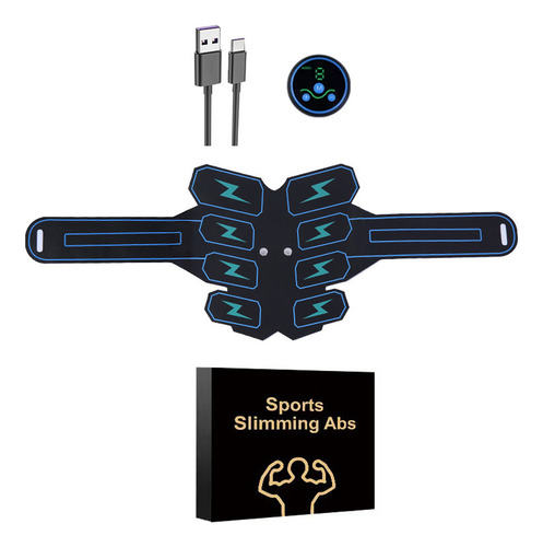 1 Estimulator Abdominal Muscular Tonifier Eletro Abs Ems