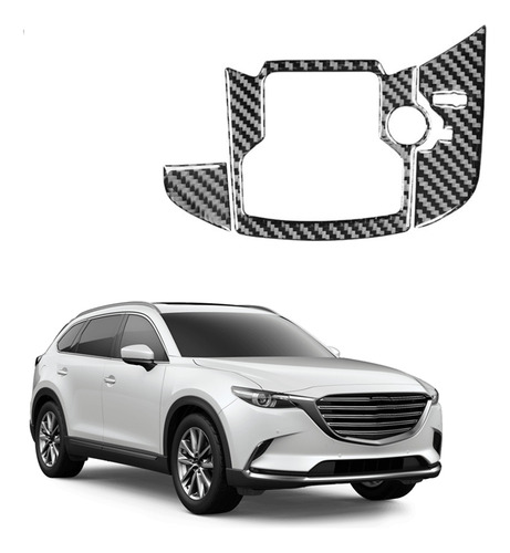 Fibra De Carbono Real Para Mazda Cx9 Cx-9 2016-2022 Center C