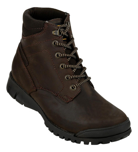 Botín Casual Hombre Café Piel Rooster Boots 14903702