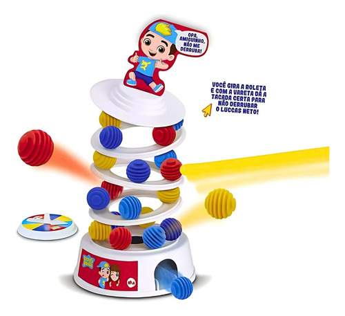 Jogo Avalanche Torre De Bolinhas Instáveis Luccas Neto Elka