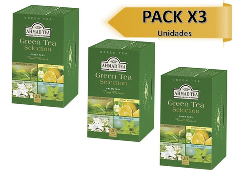 Ahmad Tea - Green Selection - 60 Sachets - Mix Te Verde