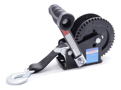 2000lb Edc Coated Black Dual Drive Winch With 25-foot S...
