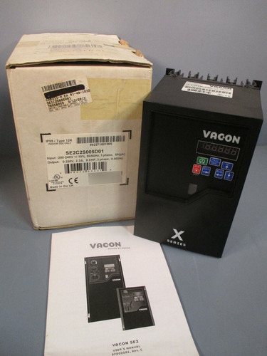 Vacon X Series Se2 Variable Speed Drive 0.5hp, 1ph Ip55/ Vvn