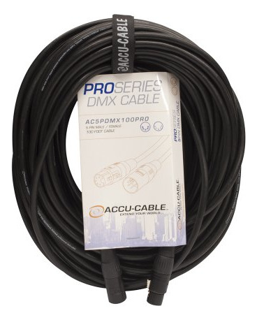 Cable Dmx Pro De 5 Pines, Conector De Pvc De 100 Pies