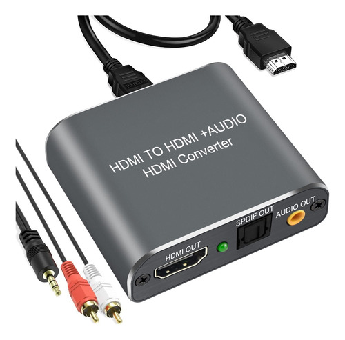 Extractor De Audio Hdmi 4k, Hdiwousp Hdmi A Hdmi Audio Ptico