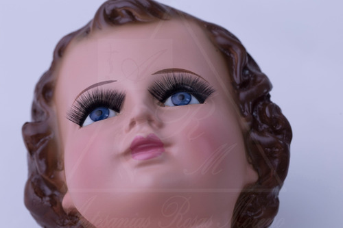 Imagen 2 de 4 de Niño Dios De 40cm Ojo Liso Artesanías Rosas Moreno