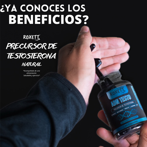 Adn Testo - Precursor De Testosterona Natural Para Hombres Sabor Sin Sabor