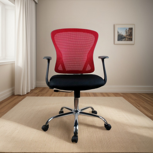 Silla De Escritorio Gas Malla Cromada M+design