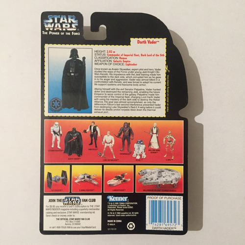 Star Wars: Darth Vader ( Firmado David Prowse ) Kenner Potf (Usado)