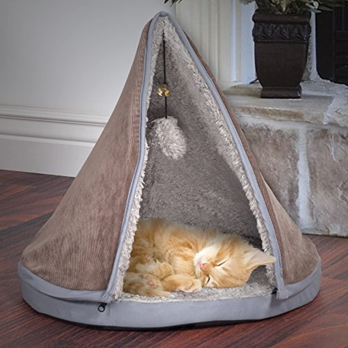 Petmaker Sleep And Play Cat Bed With Removable Teepee Top