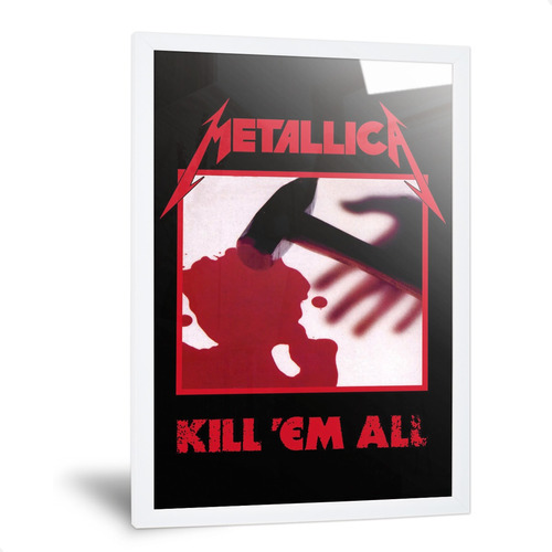 Cuadros Metallica Kill Em All Láminas Carteles Rock 35x50cm