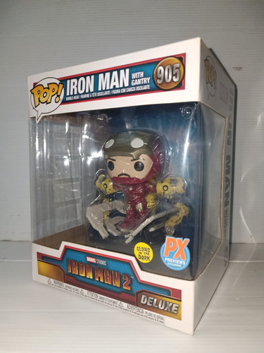 Funko Pop Iron Man With Gantry 905 Px Gitd
