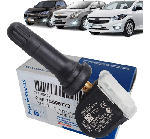 Sensor Tpms Pressão Pneu Gm Onix Cobalt Spin Cruze S10