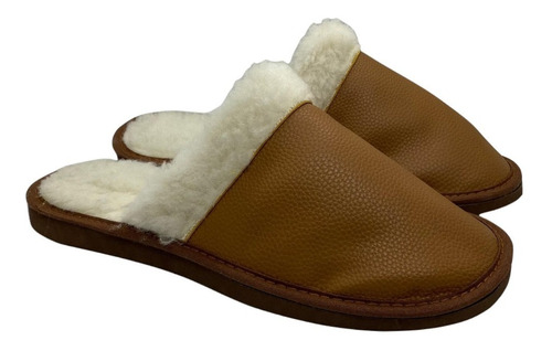 Pantufla Hombre Corderito Base Goma Eva 957