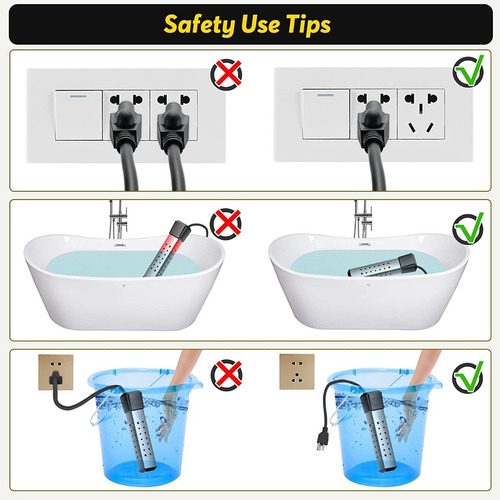 Imagen 6 de 9 de Calentador De Agua De Imersion De 2000 W