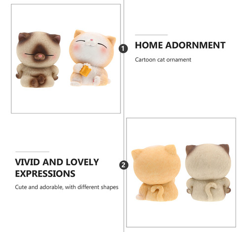 Nuevo Puzle De Adornos Para Gatos Car Toys, 2 Unidades