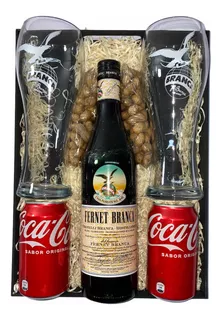 Kit Fernet Branca + 2 Vasos + 2 Coca Cola 220ml Perez Tienda