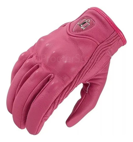 Guantes Para Dama Pursuit En Cuero Moto Protección