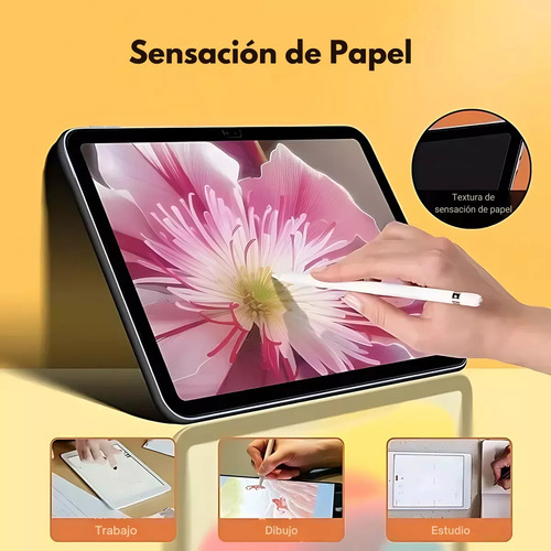 Mr. Gadgets Mica Protector Pantalla Para Ipad Air 11 Pulgadas M2 M3 Efecto Textura Papel Mate Anti Reflejo Paper Like