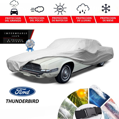 Recubrimiento Cubreauto Eua Con Broche Thunderbird 1965