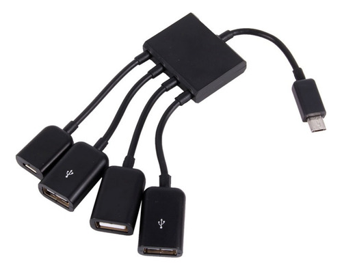 Splitter Adaptador Micro Usb 3 Usb Carga Teléfono Y Tableta