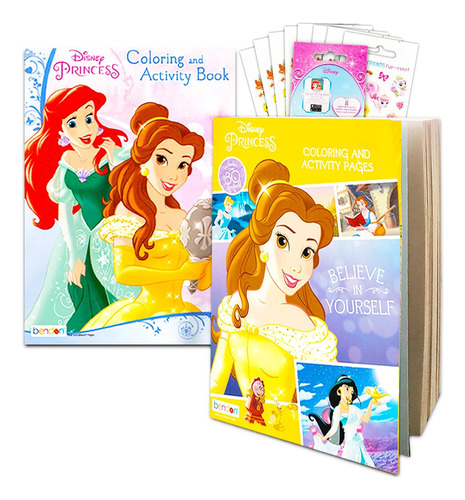 Disney Princess Jumbo Para Colorear Para Niños - Paquete Con