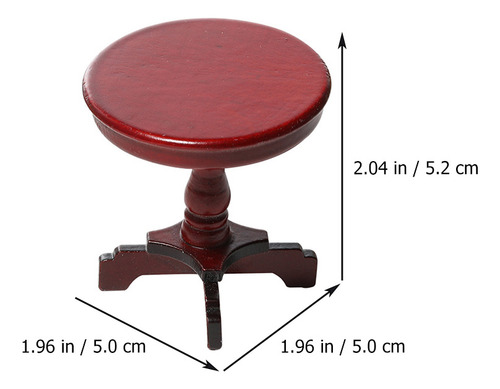 Mini Mueble De 1 Pieza, Mini Mesa Redonda, Mini Mueble De Ca